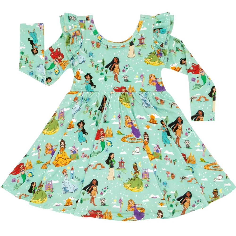 Brand new Little Sleepies Disney Princess Dreams Flutter Twirl Dress 3T